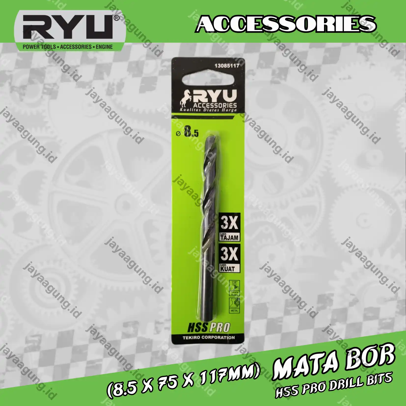 MATA BOR HSS PRO DRILL BITS RYU 8.5X75X117MM AC-DB065