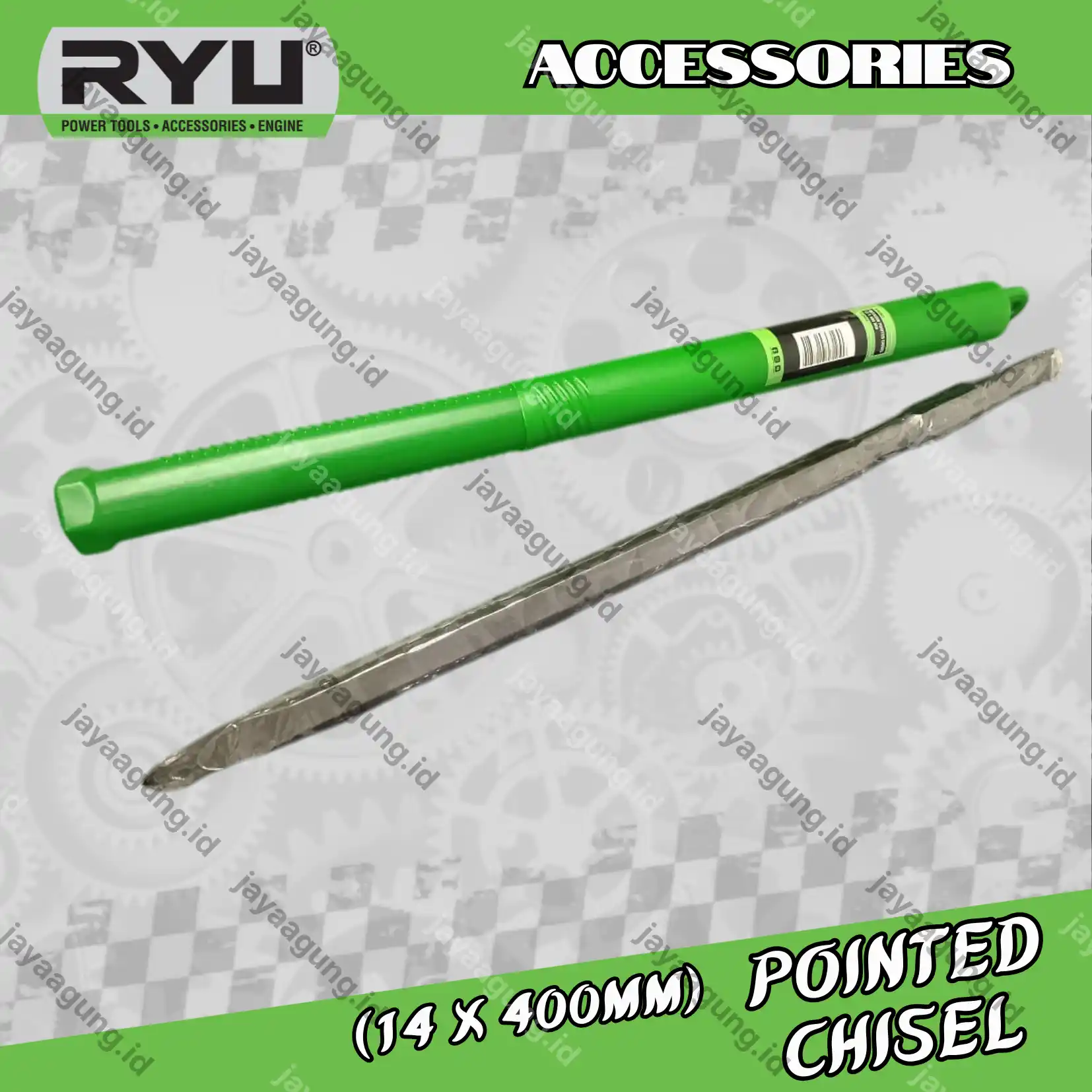 POINTED CHISEL (HEX) RYU 17X400MM AC-CH024