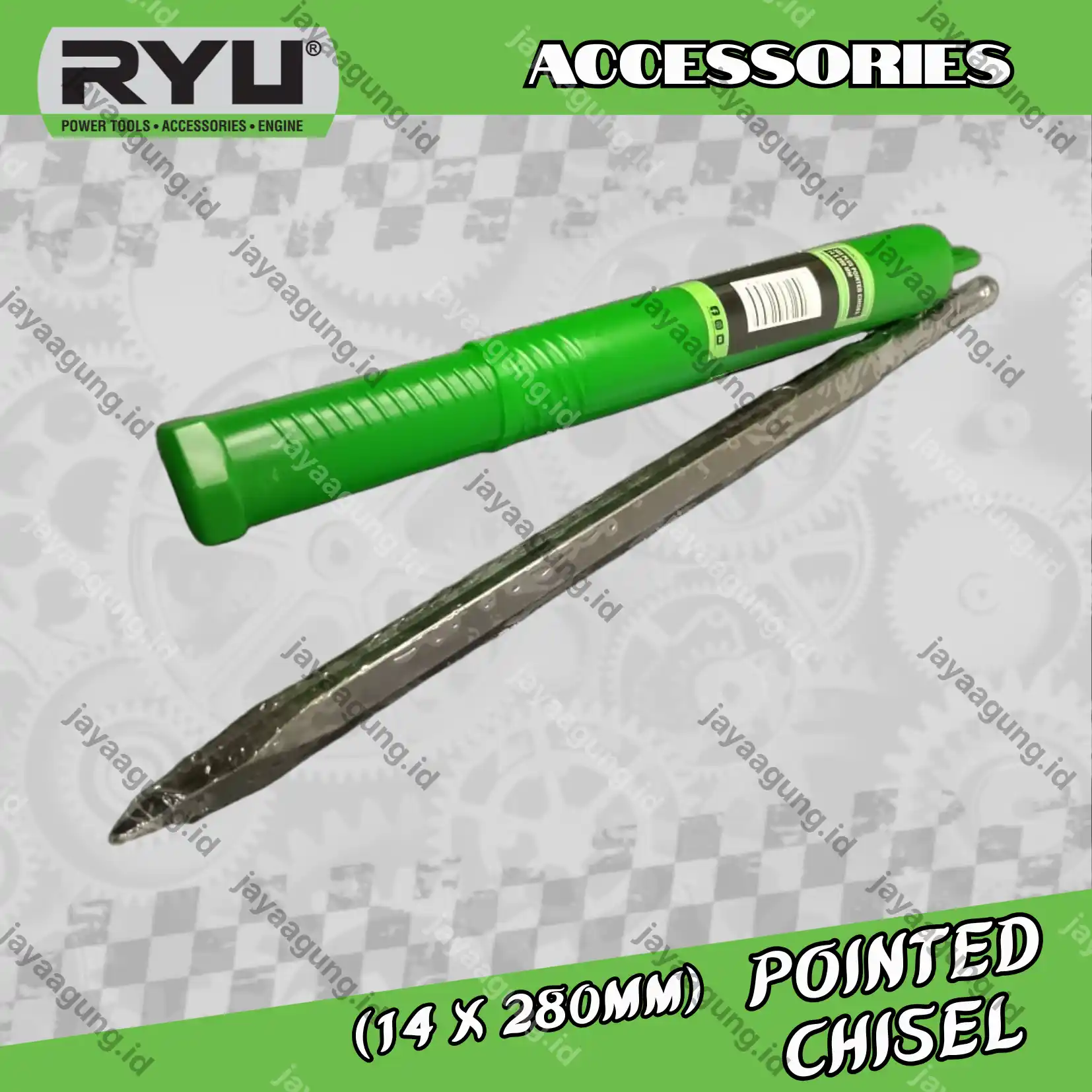 SDS PLUS POINTED CHISEL RYU 14X280MM AC-CH027