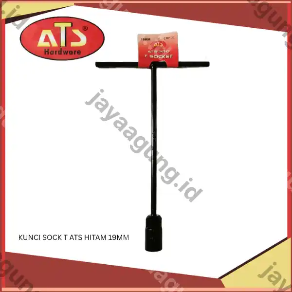 KUNCI SOCK T ATS HITAM 19MM
