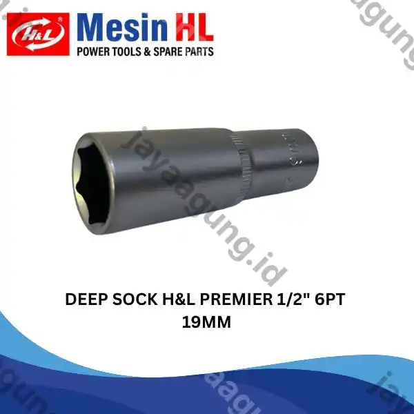 DEEP SOCK H&L PREMIER 1/2" 6PT 19MM (HHTS0042)