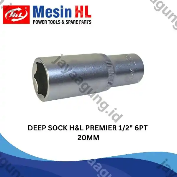 DEEP SOCK H&L PREMIER 1/2" 6PT 20MM (HHTS0043)