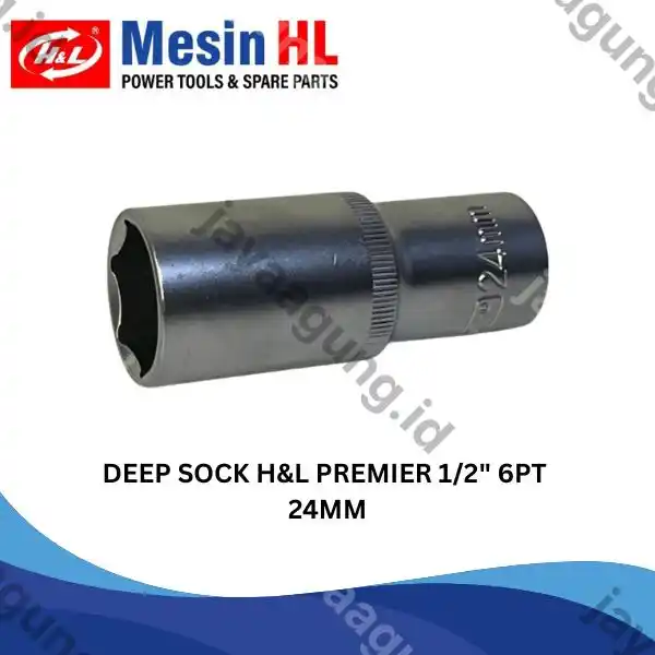 DEEP SOCK H&L PREMIER 1/2" 6PT 24MM (HHTS0047)