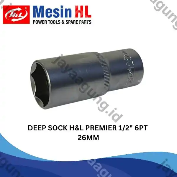 DEEP SOCK H&L PREMIER 1/2" 6PT 26MM (HHTS0049)
