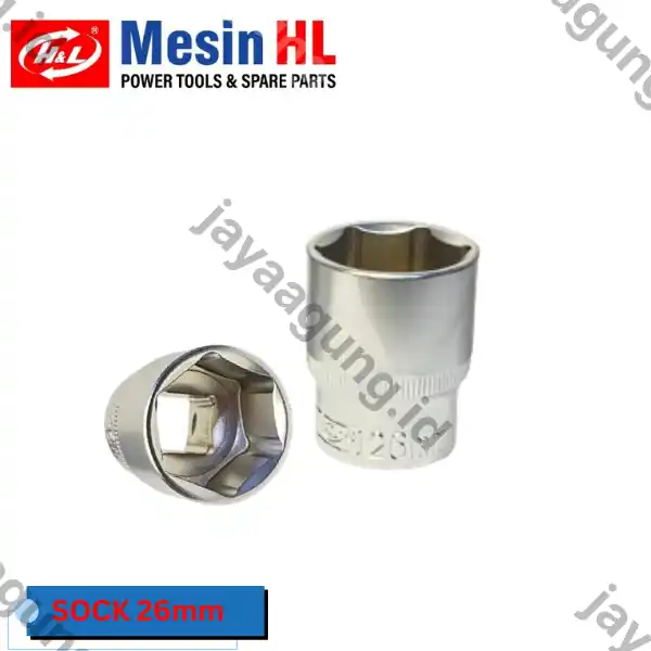 SOCK DR 1/2" H&L PREMIER 6PT 26MM (HHTS0025)