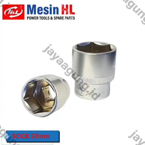 SOCK DR 1/2" H&L PREMIER 6PT 27MM (HHTS0026)