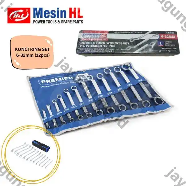 KUNCI RING SET H&L PREMIER 6-32MM (12PCS) HHTD0042