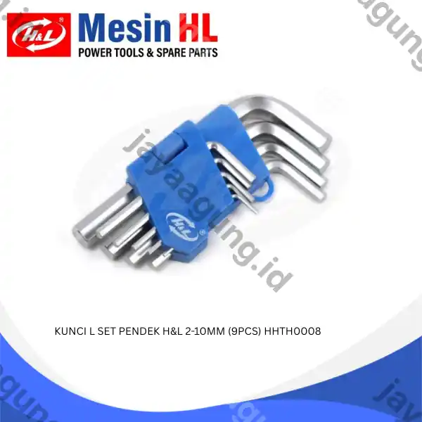 KUNCI L SET PENDEK H&L 2-10MM (9PCS) HHTH0008