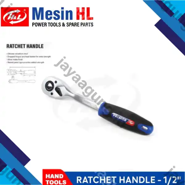 RATCHET HANDLE H&L PREMIER 1/2" (HHTR0003)