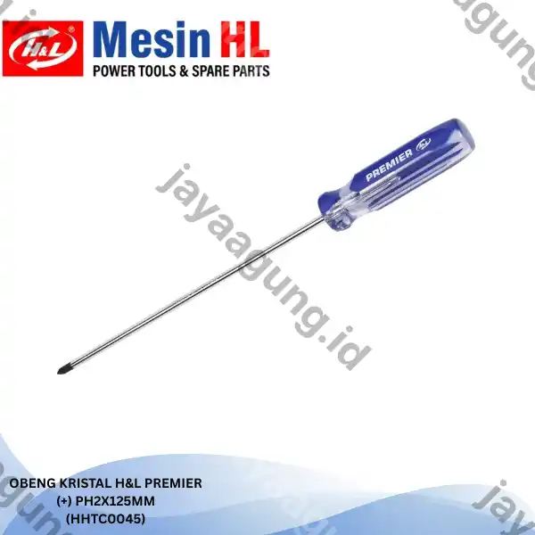 OBENG KRISTAL H&L PREMIER (+)PH2X125MM (HHTC0045)