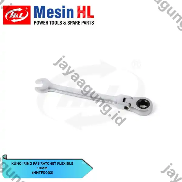 KUNCI RING PAS RATCHET FLEX H&L 10MM (HHTF0003)