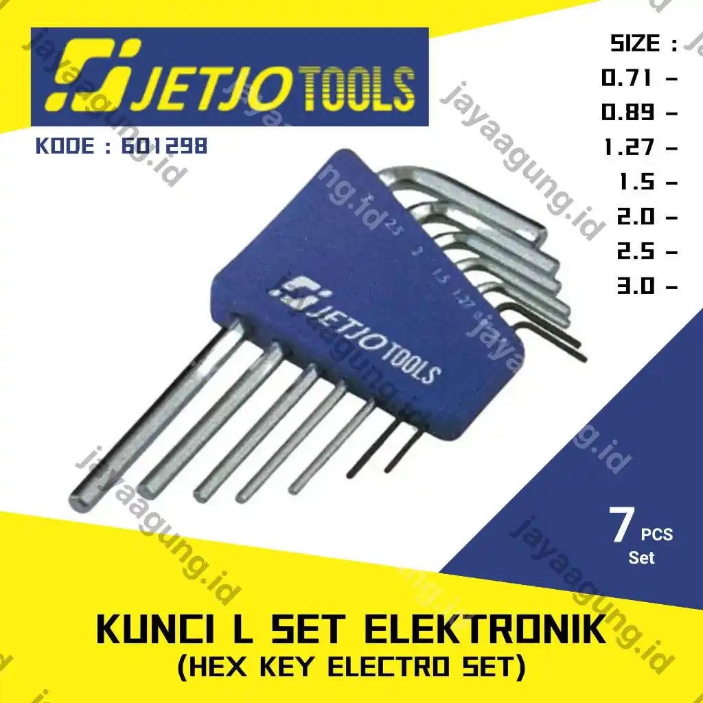 KUNCI L SET ELEKTRONIK JETJO 7PCS 601298