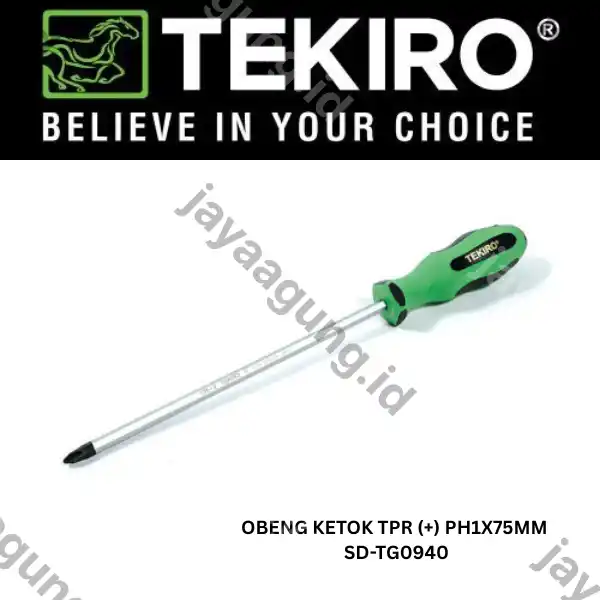 OBENG KETOK TPR TEKIRO (+) PH1X75MM SD-TG0940