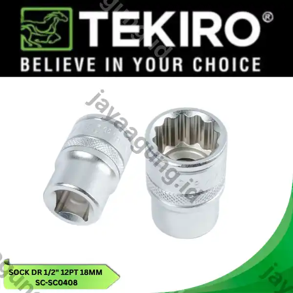 SOCK DR 1/2" TEKIRO 12PT 18MM SC-SC0408
