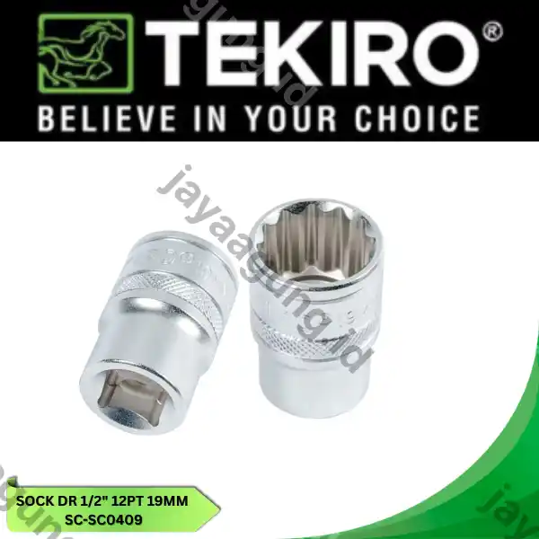 SOCK DR 1/2" TEKIRO 12PT 19MM SC-SC0409