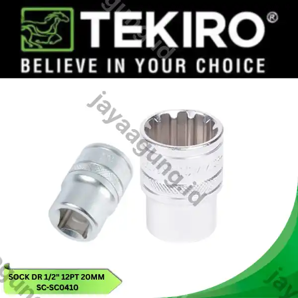 SOCK DR 1/2" TEKIRO 12PT 20MM SC-SC0410