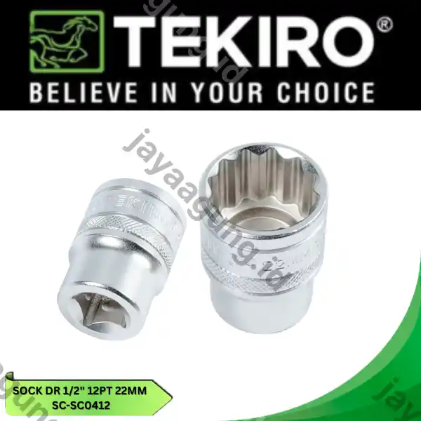 SOCK DR 1/2" TEKIRO 12PT 22MM SC-SC0412
