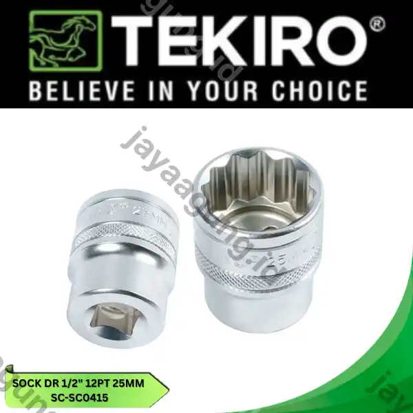 SOCK DR 1/2" TEKIRO 12PT 25MM SC-SC0415