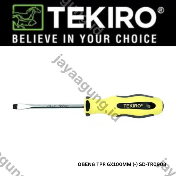 OBENG TPR TEKIRO 6X100MM (-) SD-TR0908