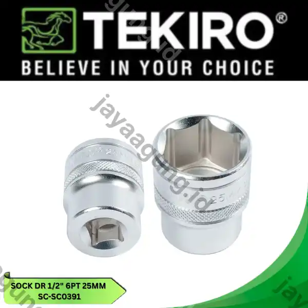 SOCK DR 1/2" TEKIRO 6PT 25MM SC-SC0391