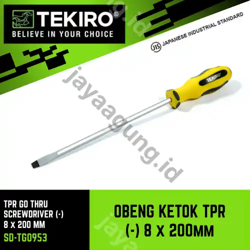 OBENG KETOK TPR TEKIRO (-) 8X200MM SD-TG0953