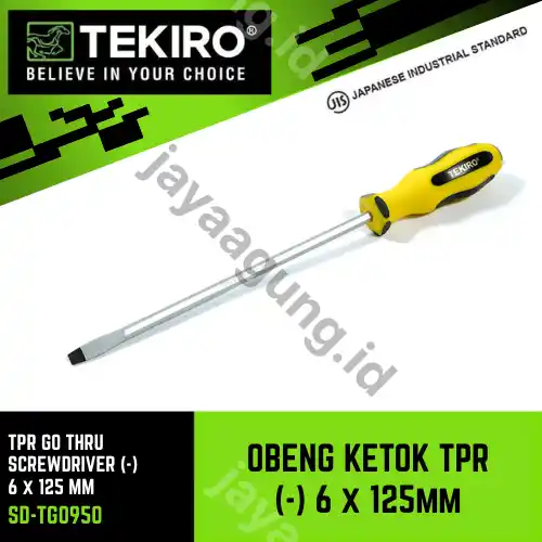 OBENG KETOK TPR TEKIRO (-) 6X125MM SD-TG0950