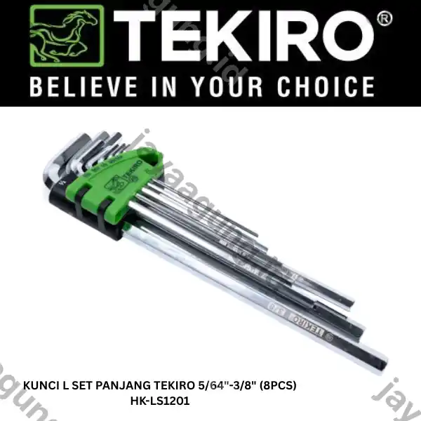 KUNCI L SET PANJANG TEKIRO 5/64"-3/8" (8PCS) HK-LS1201