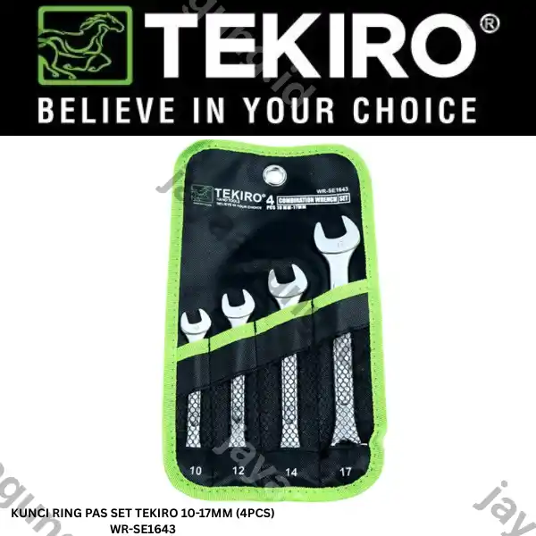 KUNCI RING PAS SET TEKIRO 10-17MM (4PCS) WR-SE1643