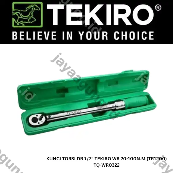 KUNCI TORSI DR 1/2" TEKIRO WR 20-100N.M (TR1200) TQ-WR0322