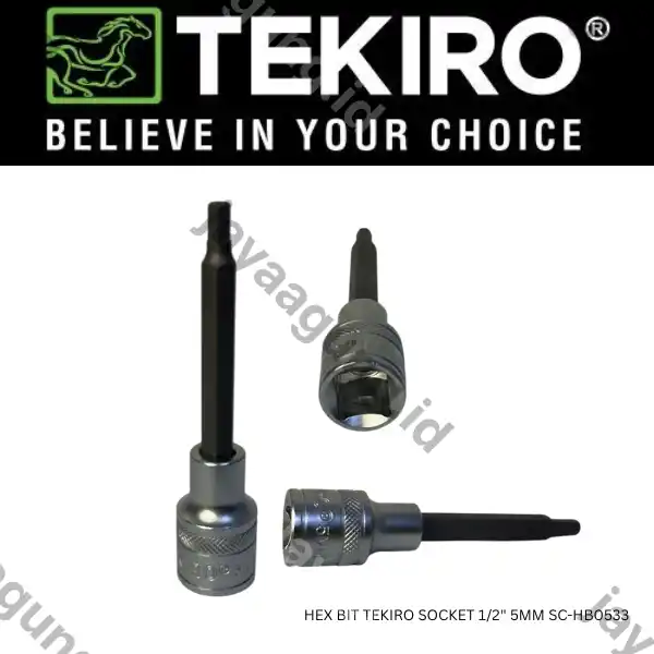 HEX BIT TEKIRO SOCKET 1/2" 5MM SC-HB0533