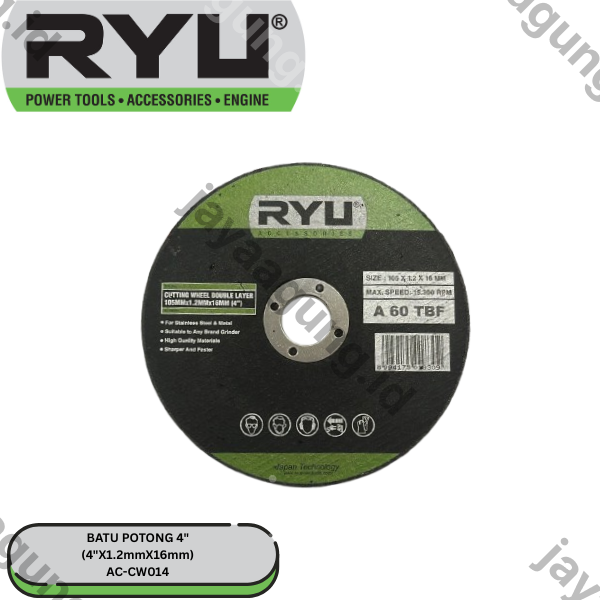 Gambar BATU POTONG RYU 4"X1.2MMX16MM AC-CW014 ke-3