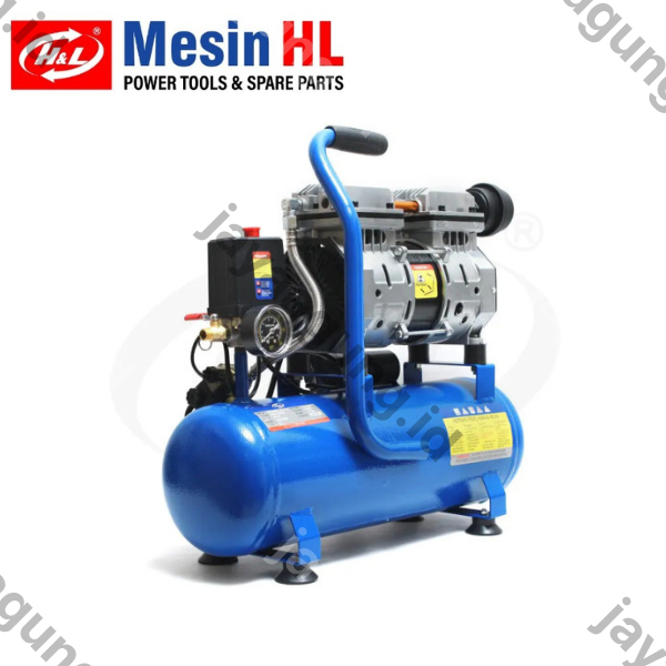 Gambar COMPRESSOR H&L 1 HP 9 LT OILLESS ke-2