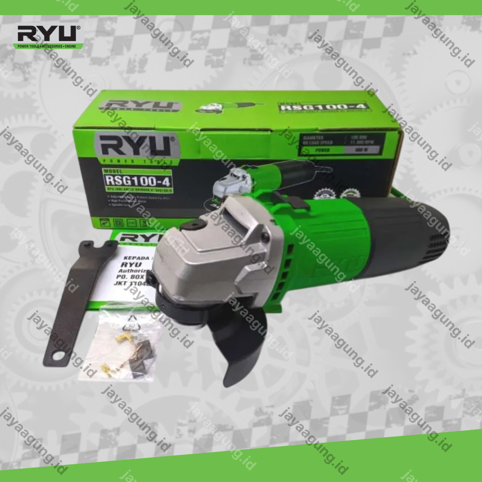 Gambar GERINDA RYU 4" RSG 100-4-PR02 W/ACCESSORIES ke-2