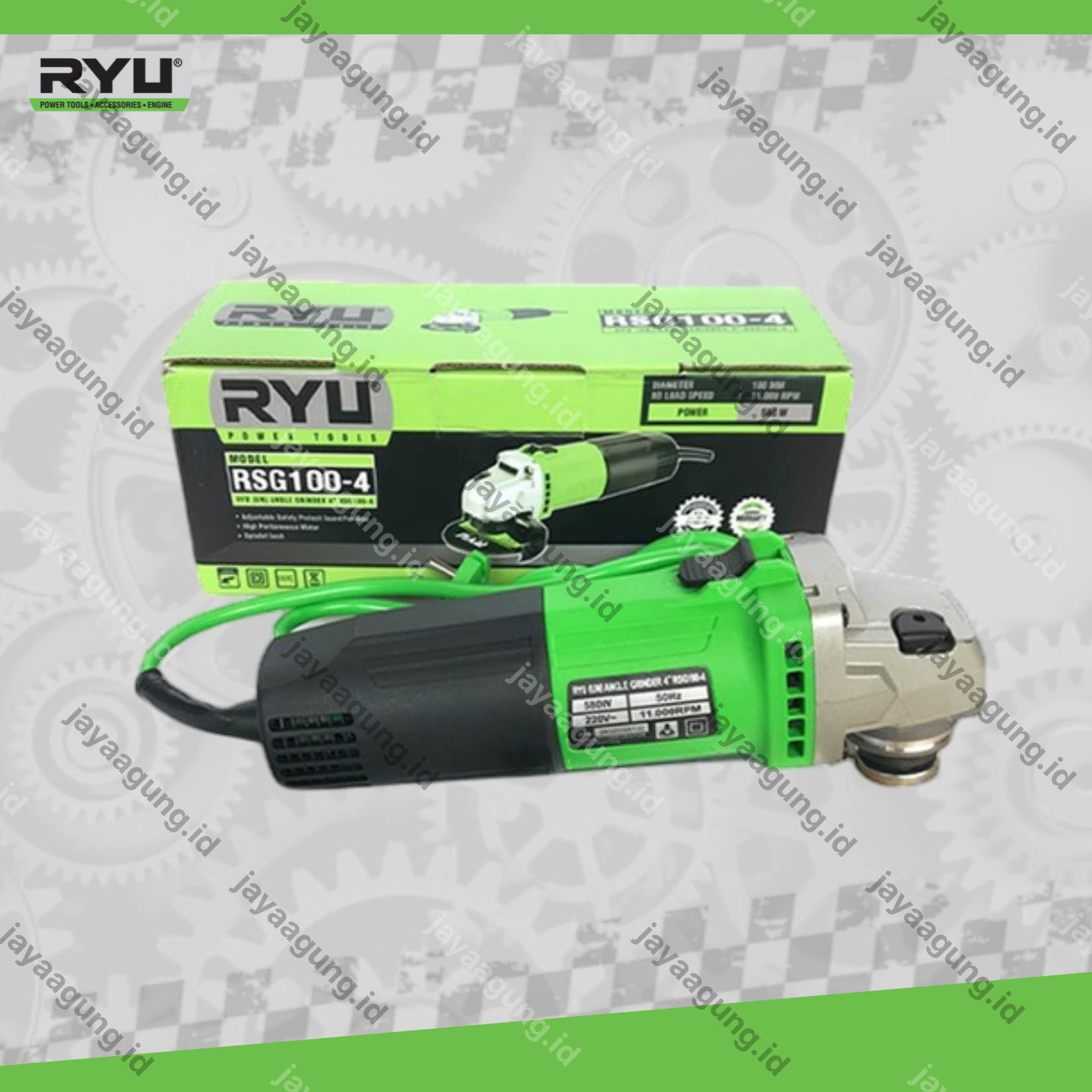 Gambar GERINDA RYU 4" RSG 100-4-PR02 W/ACCESSORIES ke-3