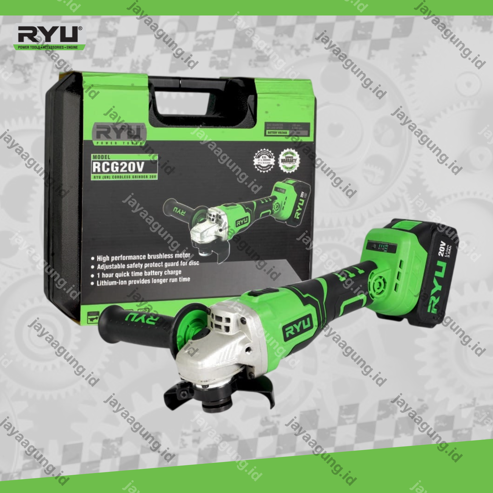 Gambar C.LESS GRINDER RYU RCG 20V ke-3