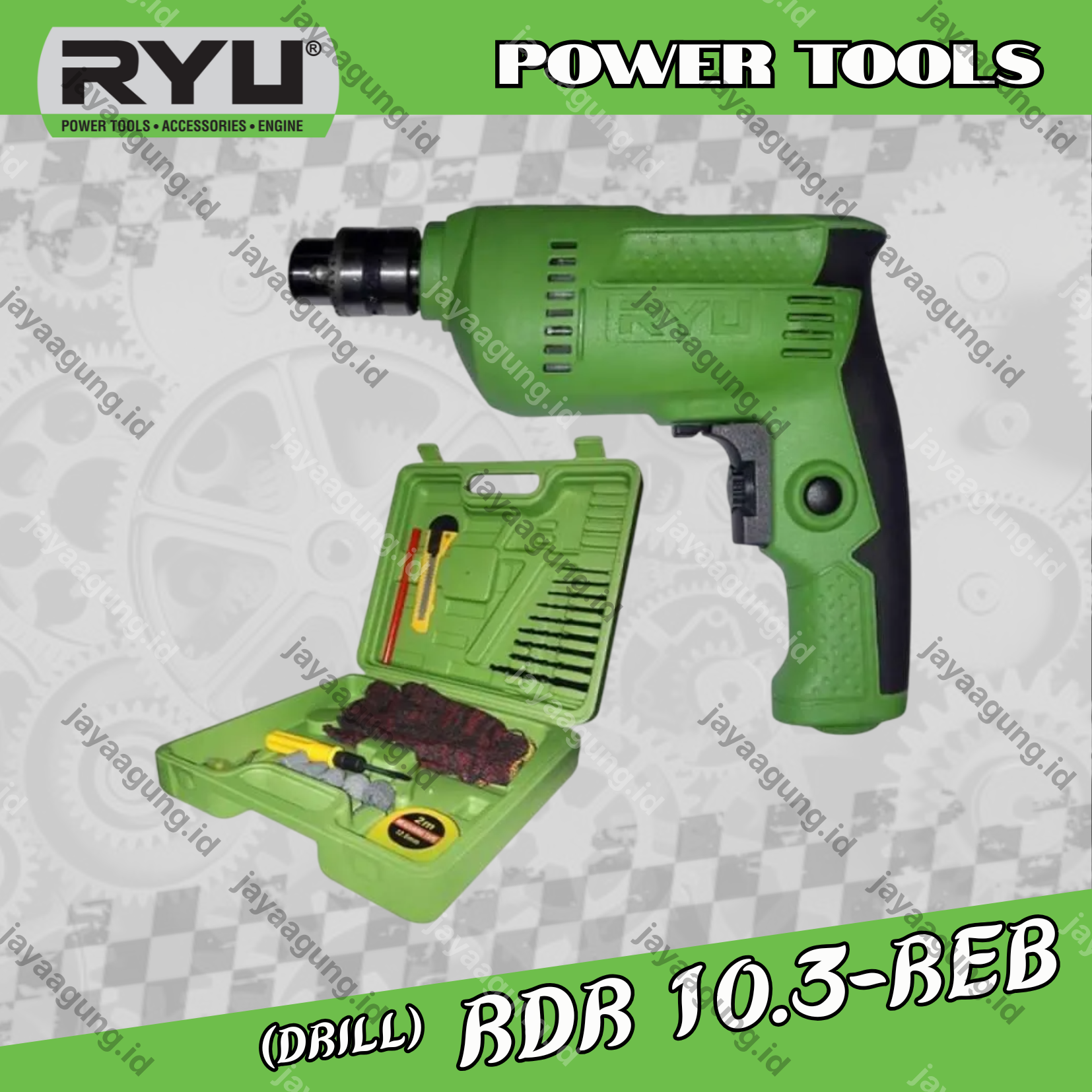 DRILL RYU SET 22PCS RDR 10-3REB