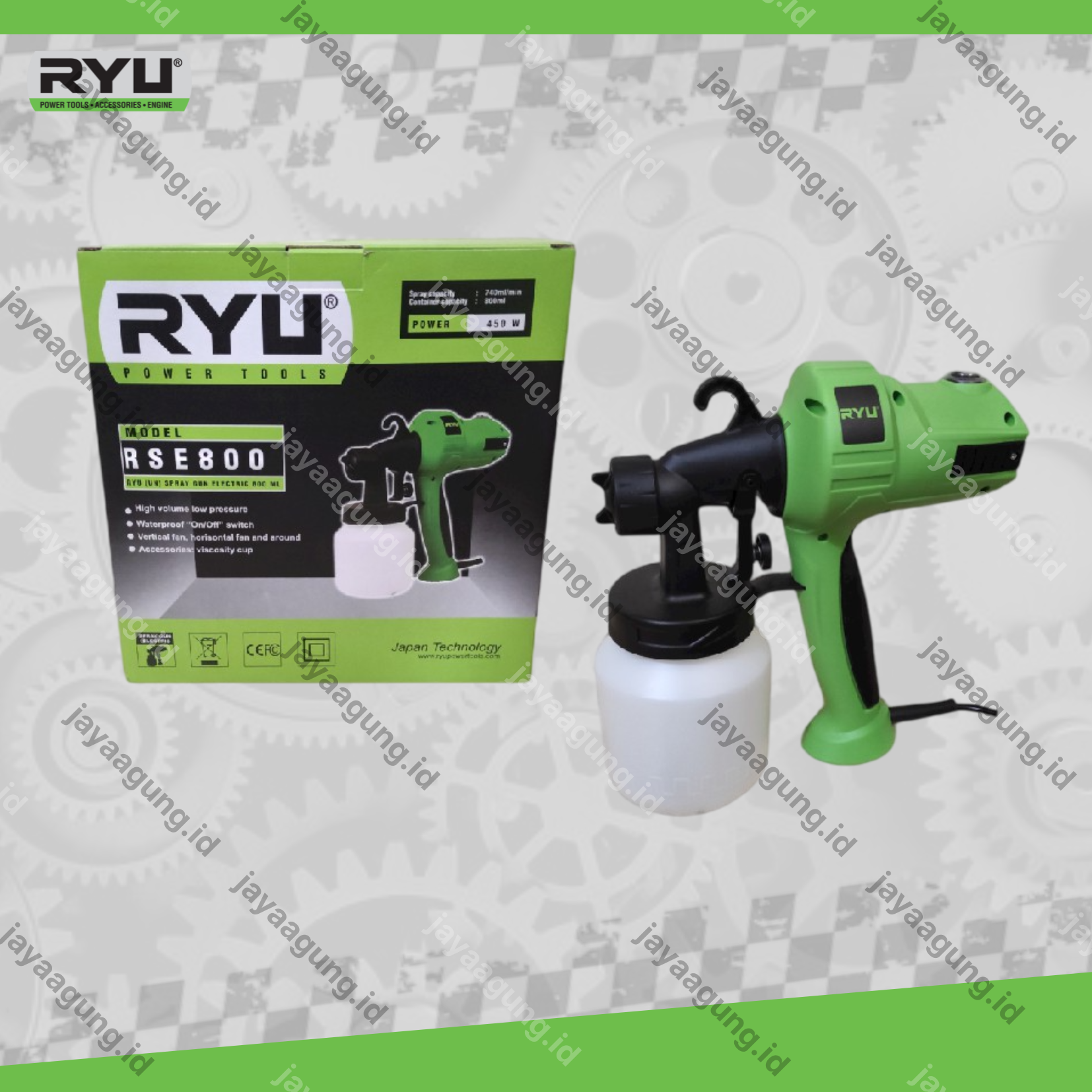 Gambar SPRAY GUN ELECTRIC RYU RSE 800 ke-3