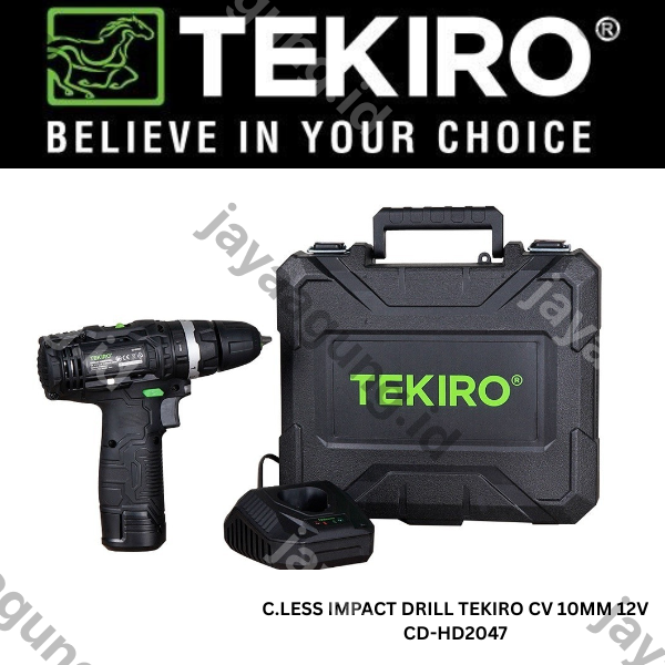 Gambar C.LESS IMPACT DRILL TEKIRO CV 10MM 12V CD-HD2047 ke-2