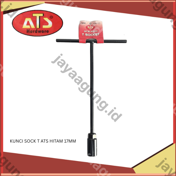 KUNCI SOCK T ATS HITAM 17MM
