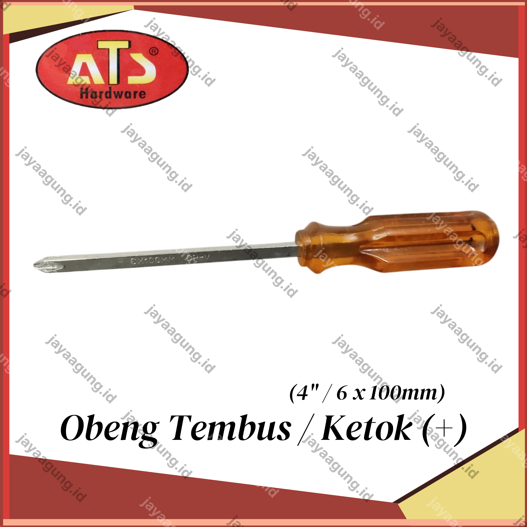 Gambar OBENG TEMBUS / KETOK ATS 4"(-)** ke-2