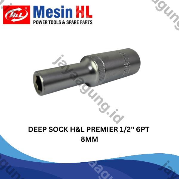 DEEP SOCK H&L PREMIER 1/2" 6PT 8MM (HHTS0031)