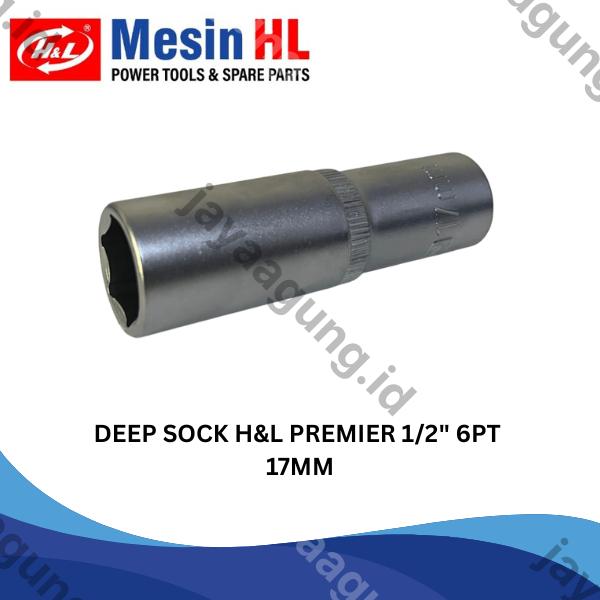 DEEP SOCK H&L PREMIER 1/2" 6PT 17MM (HHTS0040)
