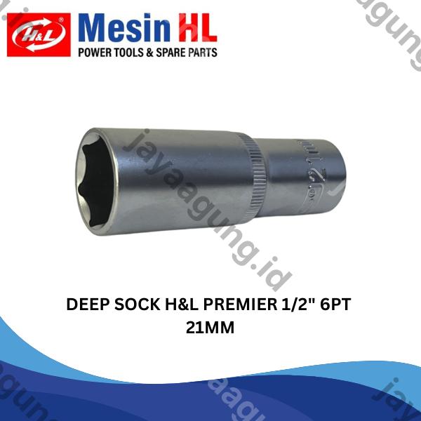 DEEP SOCK H&L PREMIER 1/2" 6PT 21MM (HHTS0044)