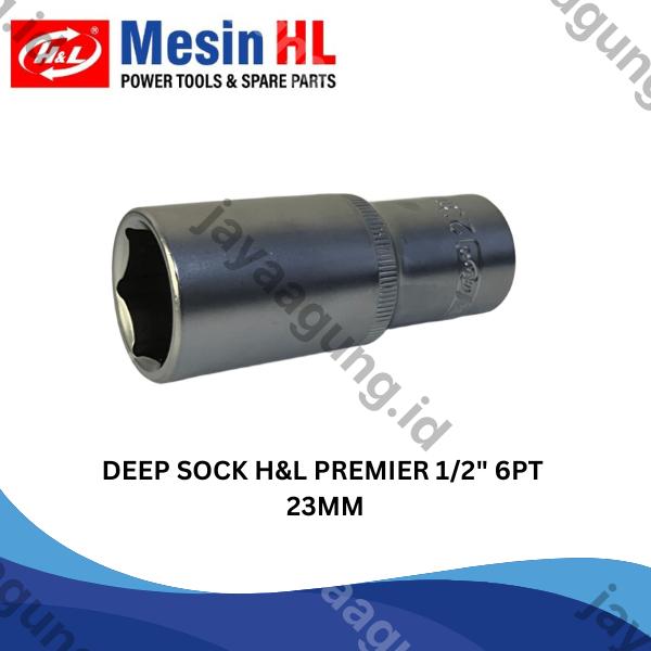 DEEP SOCK H&L PREMIER 1/2" 6PT 23MM (HHTS0046)