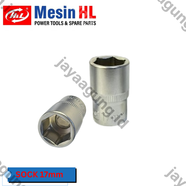 SOCK DR 1/2" H&L PREMIER 6PT 17MM (HHTS0016)