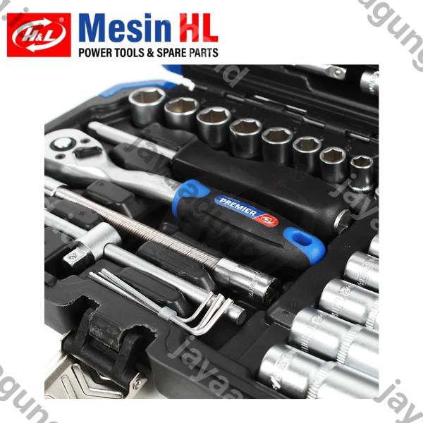Gambar RATCHET HANDLE SET H&L 1/4" 53PCS HL72T53 ke-2