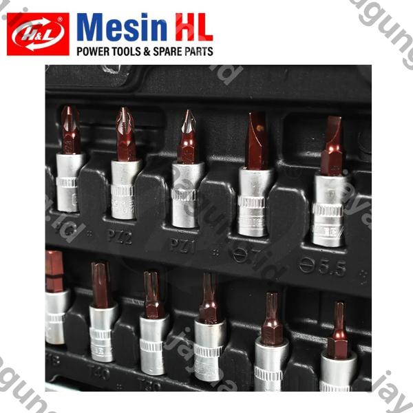 Gambar RATCHET HANDLE SET H&L 1/4" 53PCS HL72T53 ke-3