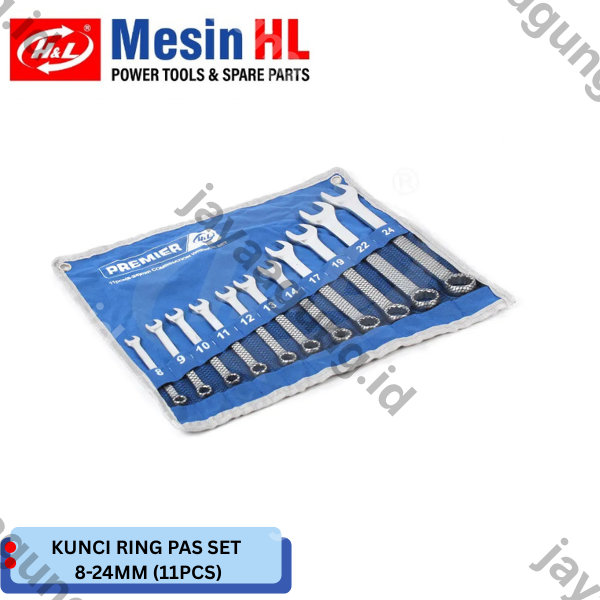 KUNCI RING PAS SET H&L PREMIER 8-24MM (11PCS) HHTC0028