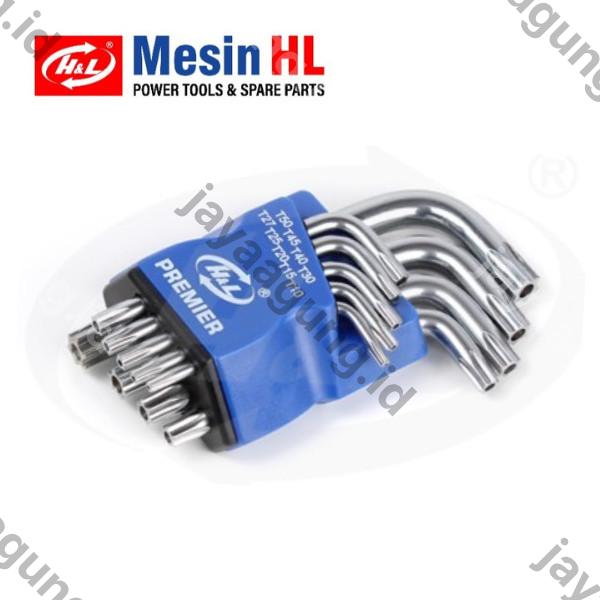 Gambar KUNCI L SET TORX PENDEK H&L 9PCS (HHTT0004) ke-3