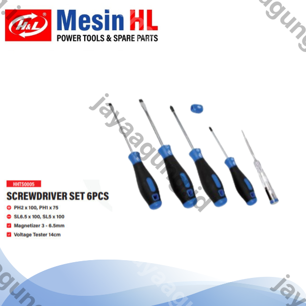 Gambar OBENG SET H&L 6PCS HHTS0005 ke-2